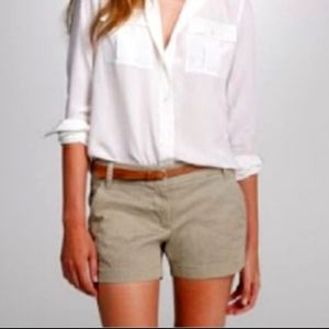 Women's J.Crew City Fit Chino Shorts Sz 8